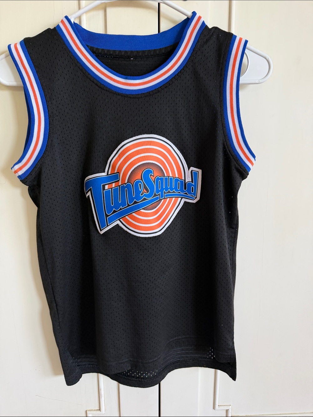 Warner Bros. Tune Squad Black Jersey with Blue & Orange Trim